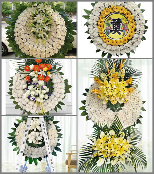 山西朔州朔城区滋润乡大梁村花圈速递